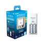 eneloop Compact Chargeur, pour 1-2 Piles Rechargeables AA/AAA, 10h de Temps de Charge, 9 Fonctions de sécurité, 2 eneloop Piles eneloop Compact Chargeur, pour 1-2 Piles Rechargeables AA/AAA, 10h de Temps de Charge, 9 Fonctions de sécurité, 2 eneloop Piles