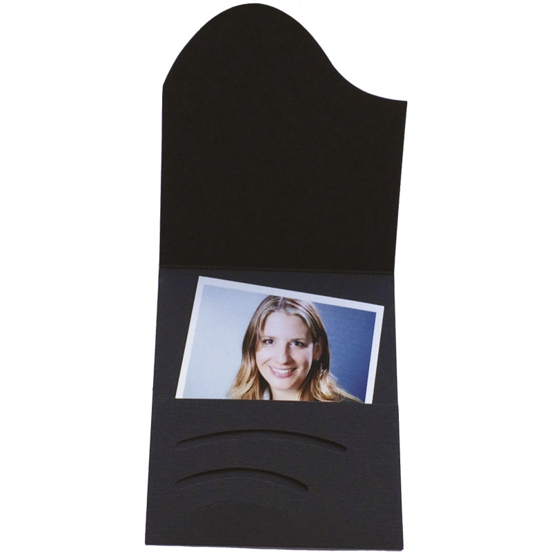 Daiber 1 x 100 Chemise pour Passeport Photo Wave Black Leinenkarton 16020 Daiber 1 x 100 Chemise pour Passeport Photo Wave Black Leinenkarton 16020