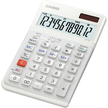 CASIO - Calculatrice de Bureau JE-12E-WE