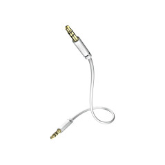 In-akustik Star Câble audio-MP3 Jack 3,5 mm vers jack 3,5 mm 1,5 m Blanc (Import Allemagne)