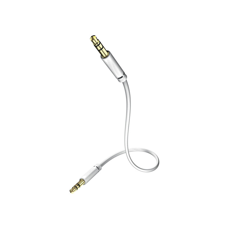 In-akustik Star Câble audio-MP3 Jack 3,5 mm vers jack 3,5 mm 1,5 m Blanc (Import Allemagne)