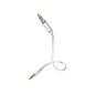In-akustik Star Câble audio-MP3 Jack 3,5 mm vers jack 3,5 mm 1,5 m Blanc (Import Allemagne)