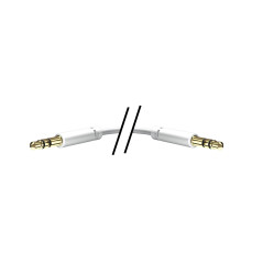 In-akustik Star Câble audio-MP3 Jack 3,5 mm vers jack 3,5 mm 1,5 m Blanc (Import Allemagne)