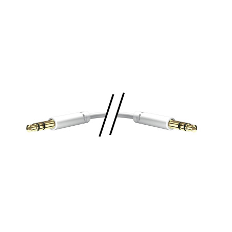In-akustik Star Câble audio-MP3 Jack 3,5 mm vers jack 3,5 mm 1,5 m Blanc (Import Allemagne)