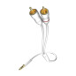 In-akustik Star Câble audio MP3 Jack 3,5 mm / 2 x RCA 5 m Blanc (Import Allemagne) In-akustik Star Câble audio MP3 Jack 3,5 mm / 2 x RCA 5 m Blanc (Import Allemagne)
