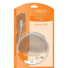In-akustik Star Câble audio MP3 Jack 3,5 mm / 2 x RCA 5 m Blanc (Import Allemagne)
