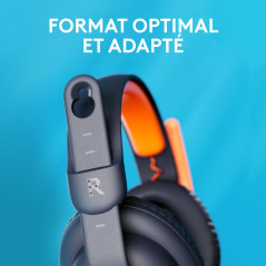 Logitech Zone Learn Casque Filaire avec Microphone pour Les élèves, Ajustement Confortable et réglable pour Les Enfants, Prise A