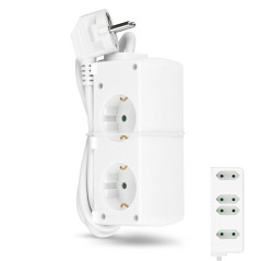 REV Bloc multiprise 6x BiniPlus blanc