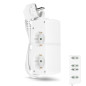 REV Bloc multiprise 6x BiniPlus blanc