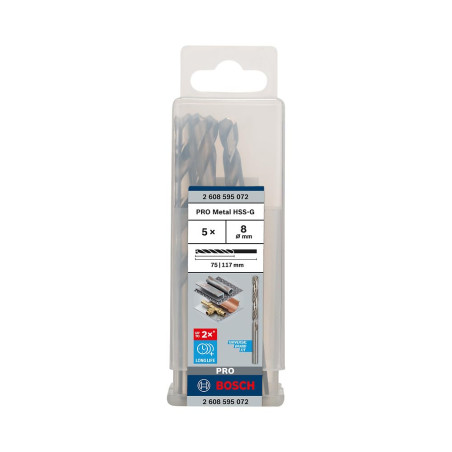 BOSCH Forêt spiralé pour métal 2 608 595 072
