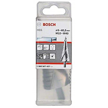 Bosch Accessories 2608587427 Fraise étagée queue 3 pans pour presse-étoupes Longueur 125,5 mm Exécution HSS