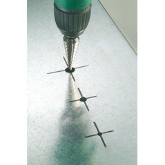 Bosch Accessories 2608587427 Fraise étagée queue 3 pans pour presse-étoupes Longueur 125,5 mm Exécution HSS