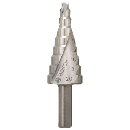 Bosch Accessories 2608597518 Fraise étagée queue 3 pans Longueur 50 mm Exécution HSS