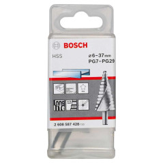 Bosch 2608587428 Fraise étagée queue 3 pans pour presse-étoupes Longueur 93 mm Exécution HSS
