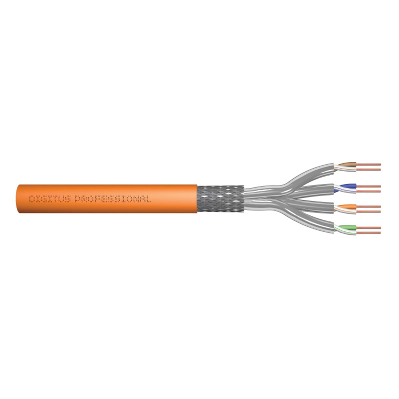 DIGITUS 50 m Cat 7 Câble réseau - S-FTP (PiMF) Simplex - BauPVO Dca - LSZH Sans halogène - 1200 MHz Cuivre AWG 23/1 - Compatible DIGITUS 50 m Cat 7 Câble réseau - S-FTP (PiMF) Simplex - BauPVO Dca - LSZH Sans halogène - 1200 MHz Cuivre AWG 23/1 - Compatible