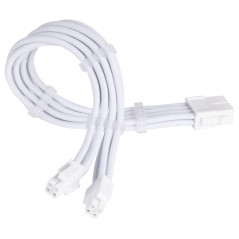 Silverstone SST-PP07E-EPS8W-V2 - Câbles d'extension PSU Super Flexibles, 1 x EPS12V 8pin (4+4), Blanc