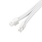 Silverstone SST-PP07E-EPS8W-V2 - Câbles d'extension PSU Super Flexibles, 1 x EPS12V 8pin (4+4), Blanc Silverstone SST-PP07E-EPS8W-V2 - Câbles d'extension PSU Super Flexibles, 1 x EPS12V 8pin (4+4), Blanc