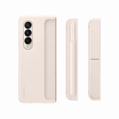 Samsung Galaxy Z Fold 4 - Standing Cover with Pen Cover Case - Cream