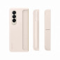 Samsung Galaxy Z Fold 4 - Standing Cover with Pen Cover Case - Cream