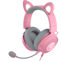 Razer Kraken Kitty Edition V2 Pro - Casque Gaming Filaire RGB avec Oreilles Interchangeables (Oreilles interchangeables, Eclaira