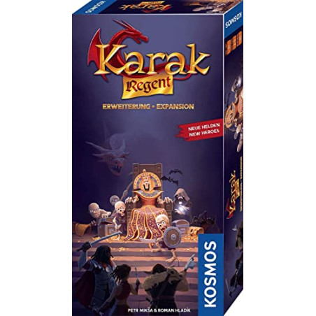 Kosmos 683252 Karak – Regent – Extension au Jeu de Base Karak, Jeu d'enfant passionnant à partir de 7 Ans pour 2 à 5 Personnes,