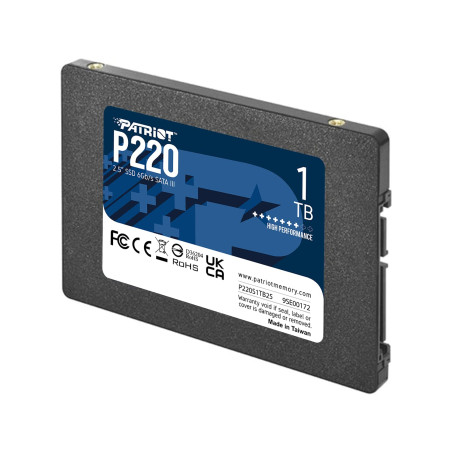 Patriot P220 SSD 1To SATA III Disque Solide Interne 2.5"