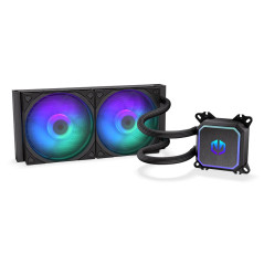 ENDORFY Navis F240 ARGB – Refroidisseur de CPU Liquide AIO, radiateur 240mm, Pompe PWM, 2X Ventilateurs Fluctus 120 PWM ARGB, In
