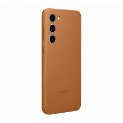 Coque en Cuir pour Samsung Galaxy S23+ 5G Beige Crème