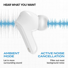 CREATIVE Les écouteurs Zen Air True Wireless avec Suppression Active du Bruit, Bluetooth 5.0, IPX4, Jusqu’à Une durée de 6 Heure