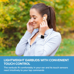 CREATIVE Les écouteurs Zen Air True Wireless avec Suppression Active du Bruit, Bluetooth 5.0, IPX4, Jusqu’à Une durée de 6 Heure
