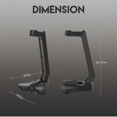 Havit Gaming Series Supports pour casque Noir