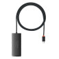Baseus HUB Lite Series 4 en 1 USB-C vers 4 x USB 3.0 + 1 x Type-C 15 W avec câble 1 m Noir (WKQX030401) Baseus HUB Lite Series 4 en 1 USB-C vers 4 x USB 3.0 + 1 x Type-C 15 W avec câble 1 m Noir (WKQX030401)