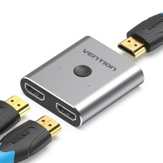 Vention Commutateur HDMI bidirectionnel 2 ports Argenté