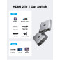 Vention Commutateur HDMI bidirectionnel 2 ports Argenté Vention Commutateur HDMI bidirectionnel 2 ports Argenté