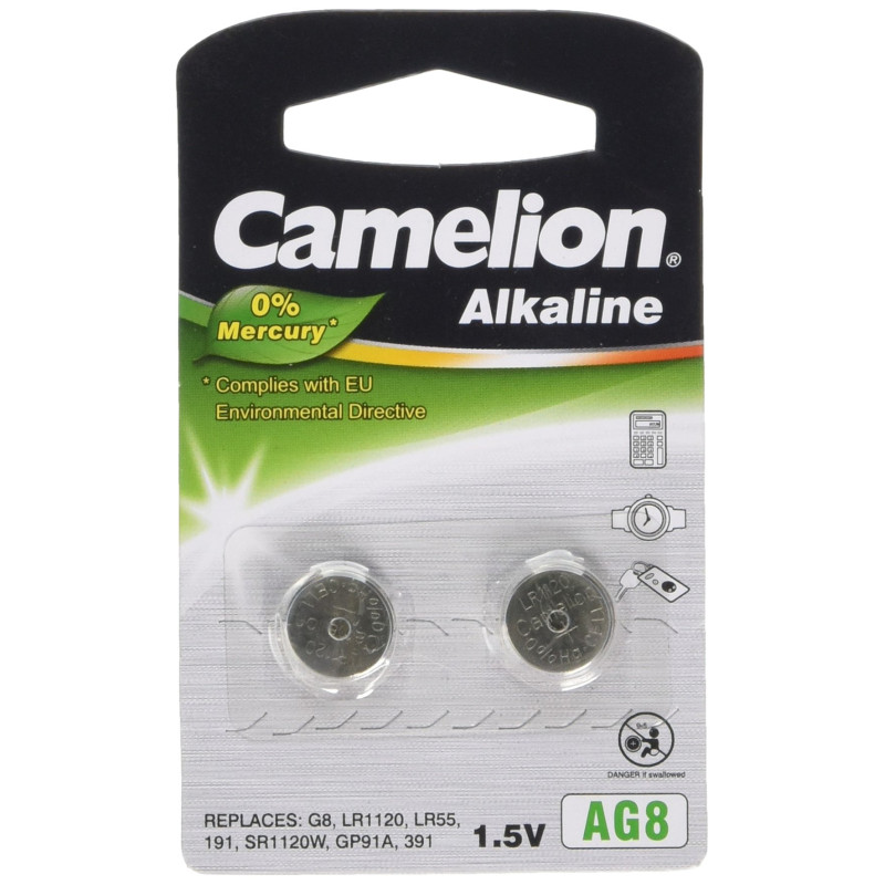 Camelion AG 8 LR55 Set de 2 Piles Camelion AG 8 LR55 Set de 2 Piles