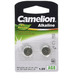 Camelion AG 8 LR55 Set de 2 Piles