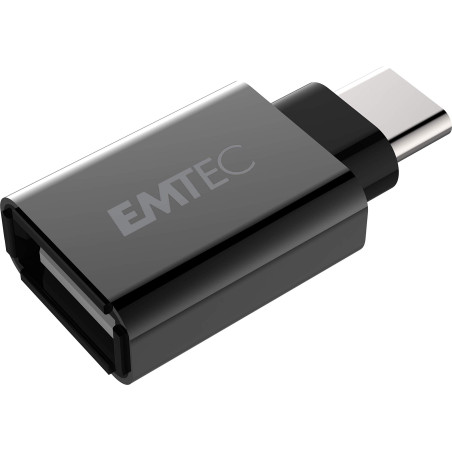 EMTEC, ECADAPT600C, Adaptateur USB 31 vers Type-C, compatible PC, smartphone et tablette, transfert rapide de données, design en