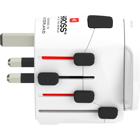 SKROSS - 1.103180 | Pro - World | Adaptateur de Voyage Universel pour Prise de Courant - Tension et Puissance 100V – 630W / 250V