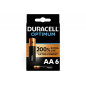 Duracell Pack de 6 Piles AA Optimum, 1,5 V LR06