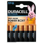 Duracell Pack de 6 Piles AA Optimum, 1,5 V LR06