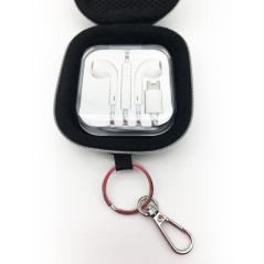 Belyo Pack Audio avec étui pour écouteurs - Étui avec Fermeture pour Casque - Housse Rigide Universelle pour Casque Type c