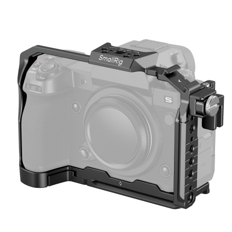 SMALLRIG Cage pour FUJIFILM X-H2S, Cold Shoe Intégré et Rail NATO, Plaque de Dégagement Rapide pour Arca pour Stabilisateurs Tré