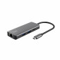Trust Dalyx Adaptateur USB C 6-en-1, Hub USB C avec 4K HDMI, 2X USB-C, 2X USB 3.1, Transfert Rapide 5 Gbps, Gigabit Ethernet, Mu