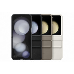 Samsung Etui Support Coque Z Flip 5 Premium Design Crème