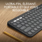 Logitech Pebble Keys 2 K380s clavier sans fil Bluetooth multidispositif, raccourcis personnalisables, fin et portable, Easy-Swit Logitech Pebble Keys 2 K380s clavier sans fil Bluetooth multidispositif, raccourcis personnalisables, fin et portable, Easy-Swit