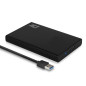 ACT AC1215 Boîtier de Disque Dur Externe SATA HDD/SSD 9,5 mm USB 3.1 Support UASP Boîtier sans Outil ACT AC1215 Boîtier de Disque Dur Externe SATA HDD/SSD 9,5 mm USB 3.1 Support UASP Boîtier sans Outil