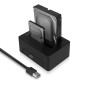 ACT Station d'accueil Double Disque Dur USB 3.0 pour Disque Dur SATA 2,5"/3,5" - Prise en Charge du clonage Hors Ligne - Fonctio ACT Station d'accueil Double Disque Dur USB 3.0 pour Disque Dur SATA 2,5"/3,5" - Prise en Charge du clonage Hors Ligne - Fonctio