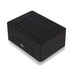 ACT Station d'accueil Double Disque Dur USB 3.0 pour Disque Dur SATA 2,5"/3,5" - Prise en Charge du clonage Hors Ligne - Fonctio