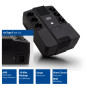 ACT Back-up Onduleur Line Interactive 600VA Batterie UPS Power Supply (6 Sorties Schuko, Protection Contre Les surtensions) AVR ACT Back-up Onduleur Line Interactive 600VA Batterie UPS Power Supply (6 Sorties Schuko, Protection Contre Les surtensions) AVR