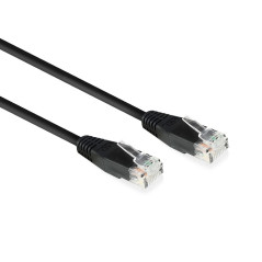 ACT Câble de raccordement U/UTP CAT6 avec connecteurs RJ45 Noir 15 m